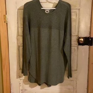 BKE Olive green SWEATER TUNIC Size XL